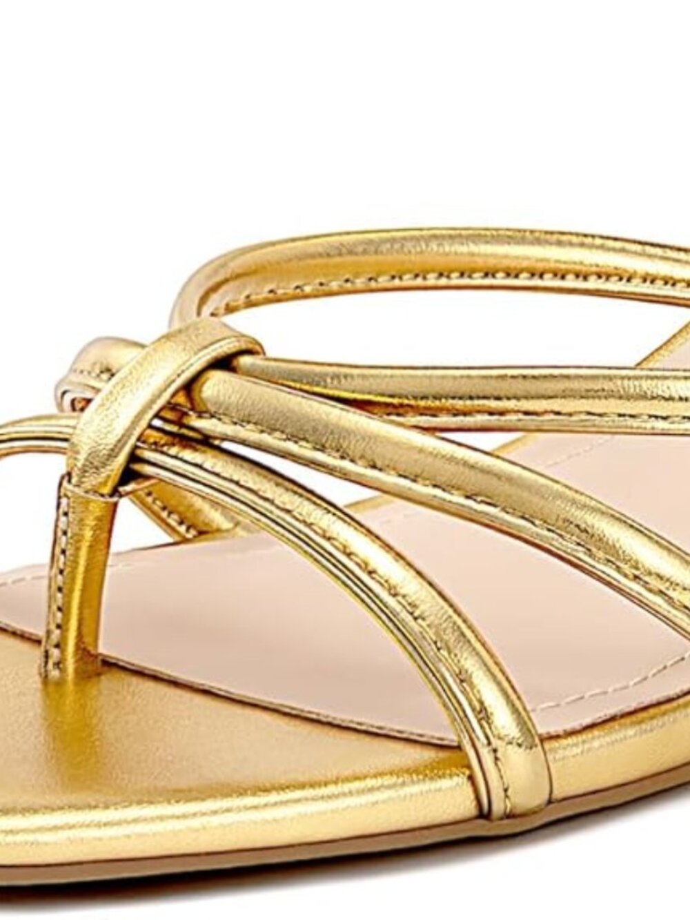 Kitten Heels for Women Square Toe Strappy Flip Flop Low Heels Slip On Thong Heel - Picture 2 of 5